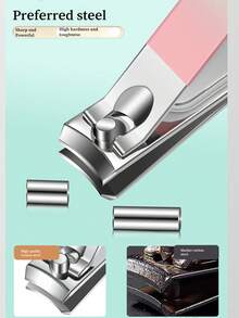 8/14 Pcs Luxury Manicure & Pedicure Set, Stainless Steel Nail Clippers, Nail Scissors, Ear Spoon, Unisex, With Travel Case, Christmas Gift - Multicolor - View 3