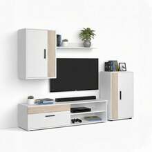 Duehome Phòng khách mô-đun Lunet có kích thước 190 cm - Artik White (Trắng mờ) - Gỗ sồi Canada - Xem 3