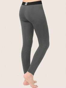 HOPLYNN Tween Boys' Thermal Compression Base Layer Top And Pants Set, Thermal Lined, Spring/Winter - Grey - View 4