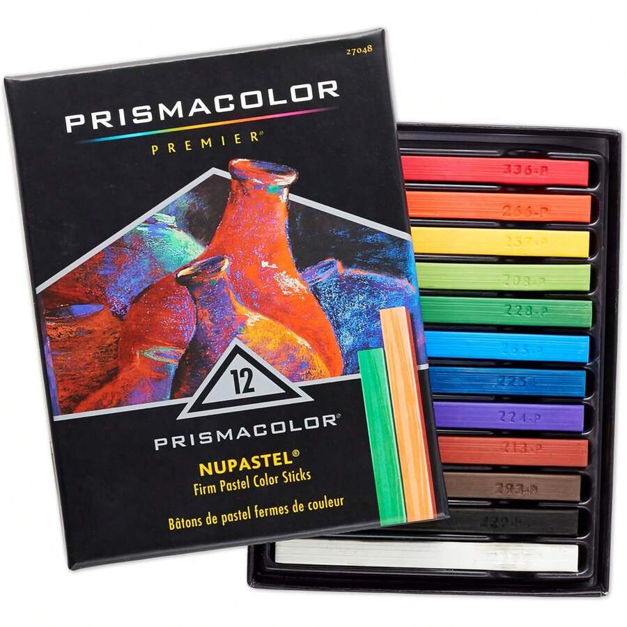 Prismacolor Premier NuPastel Barras de Color Pastel Firme, Paquete de 12 - 12 Unidad (Paquete de 1) - Ver 1