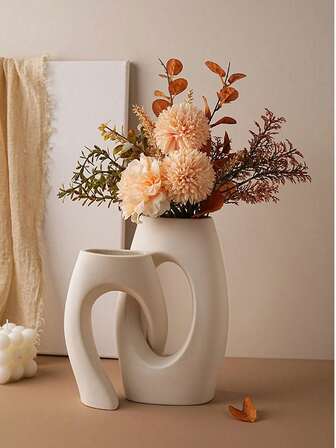 Mi Vit Par Kombinationsset Vas Wabi Sabi Stil Kreativ Vas Högkvalitativ Ljus Lyxigt Vardagsrum Matbord Simulering Torkad Blomma Heminredning Ornament Ins Stil Blomsterarrangemang Ornament Rum Sovrumsdekoration Nordisk Enkel Och Oregelbunden Korsrörsvas Dekoration Ornament Lyxig Blomsterdekoration