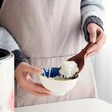 Cuchara de madera de palo de rosa natural, utensilio de cocina sin recubrimiento apto para utensilios antiadherentes - Marrón - Ver 2