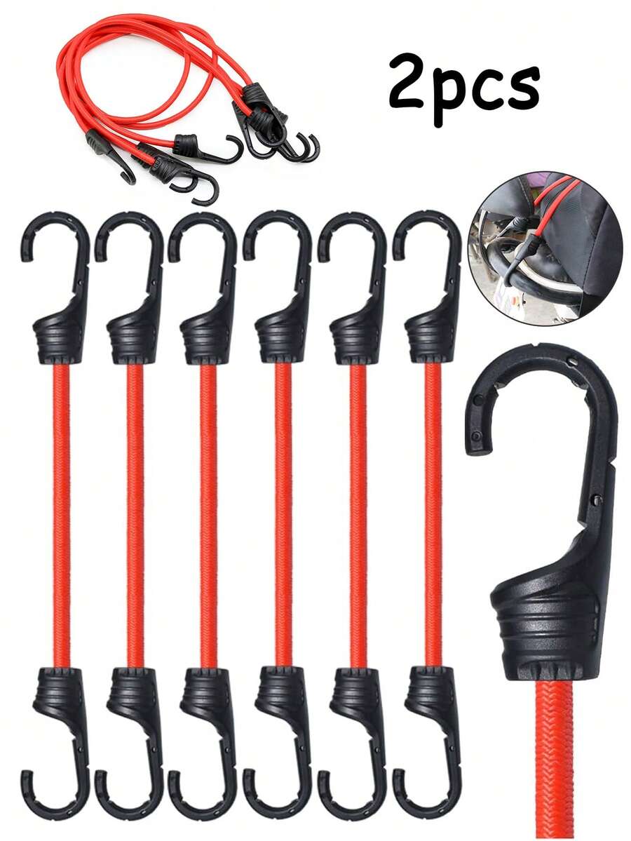 Bicycle Luggage Hook Rope, Elastic Luggage Strap, Cargo Fixing Belt And Elastic Reinforcement Belt. Suitable For Camping, Bicycles, Folding Bicycles And Luggage. Can Be Used To Secure Luggage, Baskets, Plants, Fitness Equipment And Set Up Waterproof Cloth. High Tensile Strength, Durable, Ideal For Cycling Or Travel., Camping Equipment, Camping Essentials