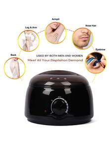 Wax Warmer Hair Removal Kit, Suitable For Hands, Feet & Body SPA Waxing, Includes Wax Pot, Wax Beans & Wooden Sticks - EU C Type Plug(220-240V) - View 8
