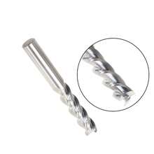 1 Piece 1/2 Inch Carbide Square Nose End Mill 3 Flute 45 Degree Fit For Aluminum Non-Ferrous Alloys - Silver - View 5