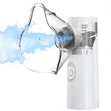 Nebulizer, Portable Nebulizer, Adult & Child Nebulizer, For Respiratory Issues, Nebulizing Mask And Adjustable Nebulization Rate Mesh Nebulizer, Facial Humidification - White - View 4