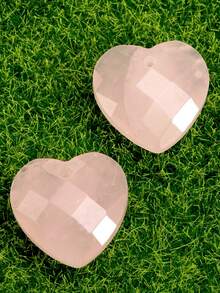 Yumfeel 2pcs Natural Stone Faceted Heart Pendants For Jewellery Making,Size16*16mm Charms For DIY Necklaces And Earrings.Jewellery Making Accessories - Multicolor - View 13