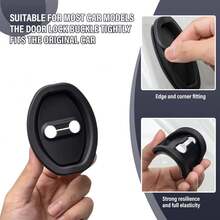 8 件装汽车门锁硅胶套，静音车垫，稳定外饰配件，汽车静音降噪保护硅胶套 - 4 件/2 件装 - 汽车配件 - 彩色 - 查看 5