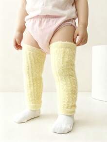 1/6双装婴儿幼儿加厚双面抓绒保暖腿套，秋冬季 - 彩色 - 查看 19