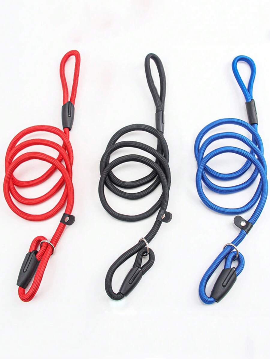 1条直径0.8厘米的尼龙宠物牵引绳，多色狗牵引绳，适合小型、中型和大型犬户外散步，便携式宠物训练牵引绳