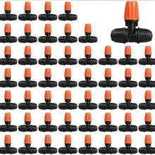 50pcs Orange Atomizing Sprinkler Cooling Micro Sprinkler Garden Lawn Irrigation Automatic Flower Watering Sprinkler Drip Irrigation System