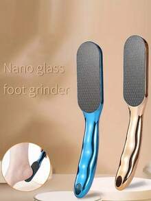 足部护理工具，专业磨脚器 - 强力去角质磨砂膏，浅米色硬质磨砂头，防滑手柄，适用于家庭、沙龙、水疗中心、足疗 - 蓝色足部护理工具，令双脚和腿部光滑柔嫩，足部护理产品，符合人体工程学设计，经久耐用，易于使用，结构坚固，适合水疗中心顾客 - 彩色 - 查看 1