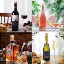 10/30/50pcs, Tapered Cork Plugs, Premium Bottle Corks, Small Wine Bottle Cork Stoppers, Replacement Corks Tops, Wooden Beer Bottle Cork, For Bar Home Restaurant Crafts Projects, Halloween And Christmas Party Supplies