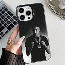 Funda de teléfono Rapper Y-Yung BeefS para 17,16,15,14,13,12,11,Pro,E,MAX, cubierta negra de silicona mate gris - z8 - Ver 12