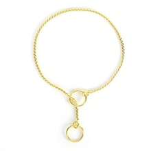 GLOGLOW Collar Cadena para Adiestramiento de Perros Cadena de Serpiente de Metal para Mascotas Collar Entrenador para Mascotas Ajustable para Perros pequeños medianos y Grandes Negro 4mm x 50cm - Pago - Ver 6