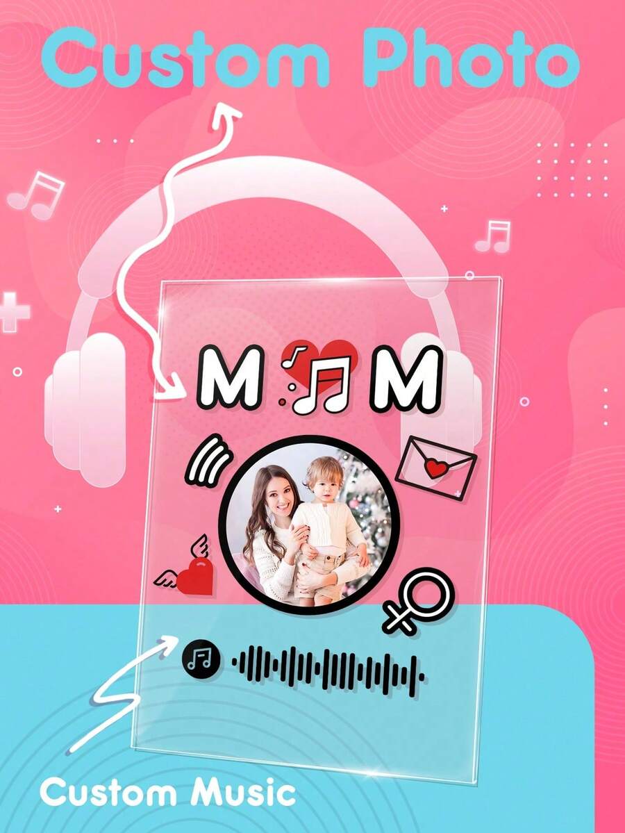 1 pieza Placa personalizada con tu foto y texto, regalo para relación a distancia, retrato personalizado en placa de acrílico, placa de foto personalizada, regalo único para ella/él, parejas, novio, novia, ideal para el Día de San Valentín, Día de la Madre, Día del Padre, cumpleaños, aniversarios, graduación, bodas, Navidad