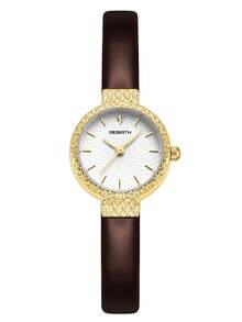 1pc Women's Vintage Fashion Delicate Small Quartz Watch Suitable For Daily Decoration - Gold - View 9