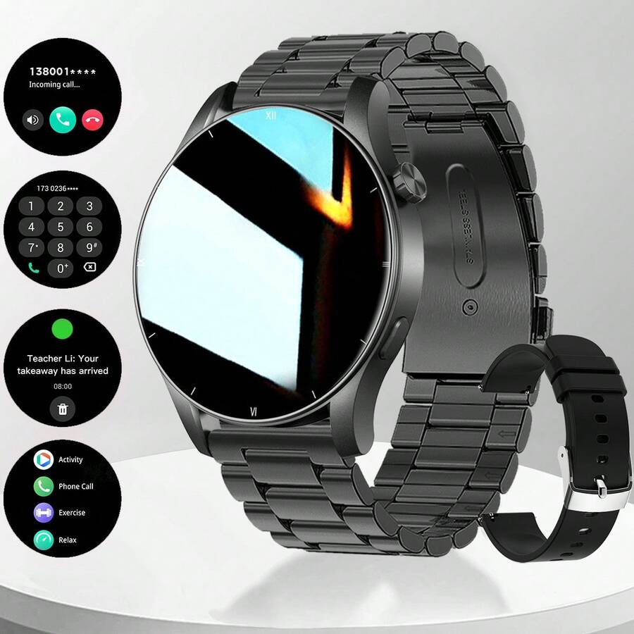 1.39" Fashion Sports Smartwatch For Men & Women - Phone Call & Message Notification, Pedometer, Calorie, Multiple Sport Modes, Alarm, Music Control, Customizable Watch Face