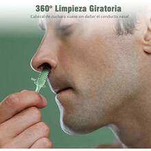 5 Pcs 2 en 1 Rasuradora de Nariz, Cortador de Pelo , con Cuchilla de Doble Filo, 360 Giratorio, Porttil y Lavable a Mano, Depiladora de Nariz, Unisex - Mezcla de Colores - Ver 6