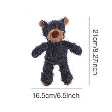 Pet Plush Toys, Durable Dog Chew Toys, Cute Beggar Bear Dog Squeaky Toys, Stuffed Plush Dog Toys Ideal Pet Gift For Small, Medium, And Large Breeds Blue S - 藍色 - 查看 2