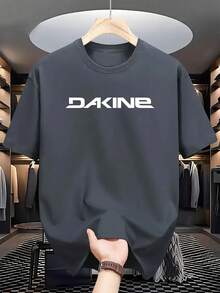 Summer Bestsellers DAKINE Men's Crew Neck T-Shirt - Bold White Pattern Print, Navy Blue Breathable Fabric, Regular Fit Casual Short Sleeve T-Shirt Suitable For Summer Outdoor And Casual Wear, Comfortable Crew Neck Supple - White - View 11