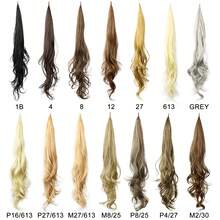 32 Zoll Clip-In Pferdeschwanz Extensions, langer Pferdeschwanz, für Frauen, elastischer Wickel-Pferdeschwanz, natürlicher synthetischer Pferdeschwanz - Verschiedenfarbig - Übersicht 5