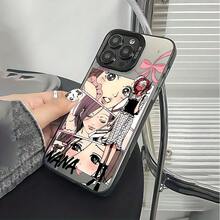 Nueva funda de teléfono NANA sexy de dibujos animados para iPhone 17, 16e, 16, 15, 14, 13, 12, 11 Mini Pro Max Air X RXS MAX 8 7 Plus, funda trasera mate anti-caída, funda de teléfono linda, funda de teléfono iluminada con gatos, accesorios de teléfono lindos, funda de teléfono rectangular, correa de funda de teléfono, funda de teléfono de animales, cubierta de móvil, funda de smartphone, accesorio de teléfono elegante, diseño de dibujos animados, textura suave, funda duradera, cubierta protectora, funda a prueba de golpes, amantes del anime, jóvenes adultos - Mezcla de colores - Ver 2