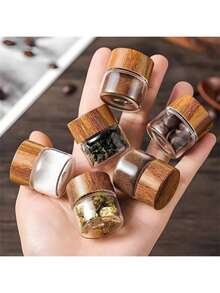 1/2/3个装 0.33盎司迷你玻璃分装瓶 - 防漏厨房容器及必备厨房用品 - 多用途玻璃罐，可盛放调味料、食用油和小零食 - 也可作为小型收纳盒和可爱糖果盒 - 轻巧便携，适合日常烹饪和旅行 - 情人节及居家烹饪爱好者的贴心礼物 - 彩色 - 查看 2