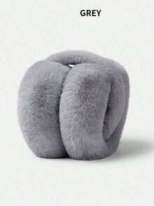 女士可折叠耳罩，人造毛皮保暖耳罩，适合户外使用，可爱保暖耳罩带隔热内衬，防风可折叠耳罩头带冬季配饰 - 彩色 - 查看 10