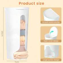 Supvox Caja de Almacenamiento Montada En La pared Organizador de Pared Autoadhesiva Multifuncional Cajón Vertical Caja de Almacenamiento para Guardar Ropa Interior Corbatas Calcetines - Blanco - Ver 3