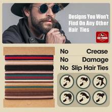 - Lazos para el cabello trenzados para hombres, para moos, cabello grueso y, lazos elsticos para el cabello para hombres, sin daos - inicial - Ver 3