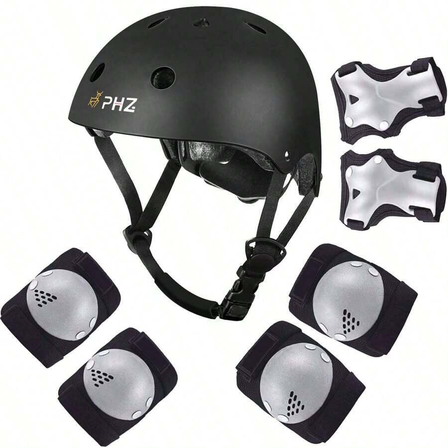 Stylish And Kids Bike Helmet – Adjustable Helmet Toddlers & Children 2 To 9 Years Old – Adventure Seekers! - Black - View 1
