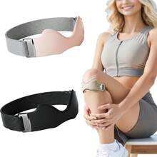 Correa de rodilla Flexwrap genérica, soporte de rodilla Flexwrap, esenciales Flex Wrap, banda de soporte de tendón rotuliano de silicona ajustable para hombres y mujeres, alivio cómodo para la incomodidad de la rodilla - Rosa y negro - Ver 13