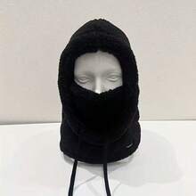 Balaclava 3 em 1 com forro de lã grossa e capuz ajustável por cordão elástico. Leve e quente, ideal para ciclismo, esqui e esportes ao ar livre. Disponível em 4 cores. Perfeita para o Dia das Mães, Dia da Independência, Dia dos Pais, festivais de música, Pamplona Bull Run, Festival Internacional de Edimburgo, Halloween, Natal, Dia dos Namorados e Ano Novo. Quente, resistente ao vento e com forro grosso. - Multicolorido - Ver 4