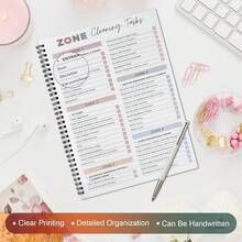 ADHD Cleaning Planner For Adults And Teens Adhd Cleaning And Organizing Planner Cleaning Schedule And Checklist Notebook List Daily Weekly Monthly For Home Chore Chart Adhd Daily Planner - A4 - View 10