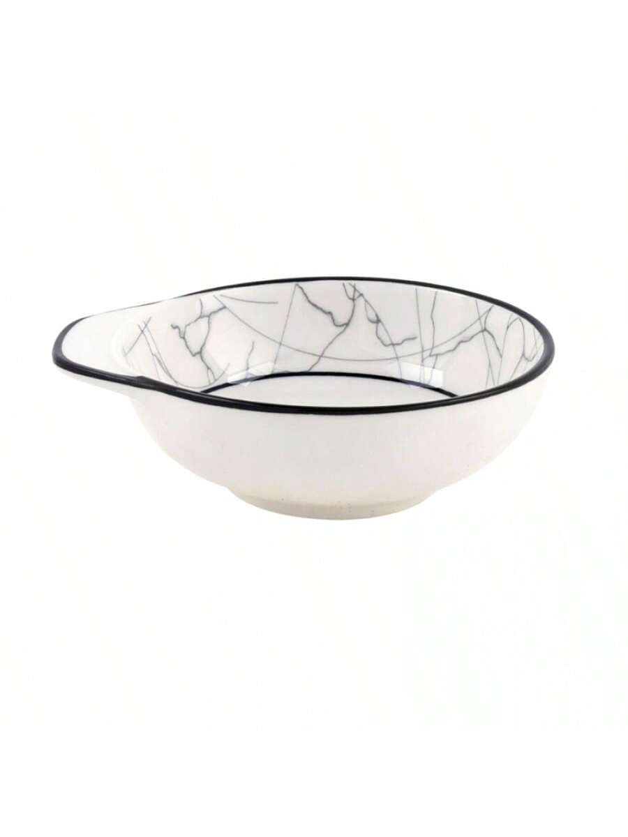 Plato de Textura de Piedra Rúyí Cerámico, Diseño Elegante, Ideal para Aperitivos