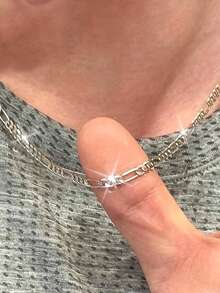 1PC Versatile Stainless Steel Necklace, Fashion Accessories Hip Hop Style Suitable For Parties, Gatherings, Daily Wear, Suitable For Both Men And Women