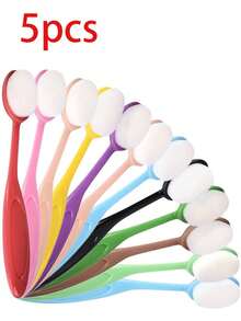 5pcs/Pack Small/ Large Smooth Blending Brushes Soft Drawing Painting Brushes Flat Kit For DIY Cards Making Ink Application Tools When Crafting - Multicolor - View 12