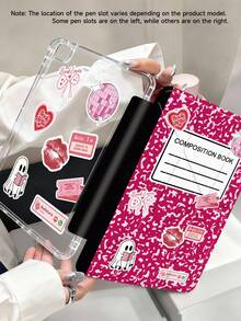 1 pieza Funda para tableta y libro electrónico Kindle compatible con iPad 10.ma generación, iPad 10.2/Mini6/Mini7/9.7 pulgadas, Galaxy Tab A9 Plus, Kindle (11.a generación-lanzamiento 2024)(6 pulgadas), Kindle Paperwhite 12.a generación 2024, con estampado de vaca y pegatinas, un gran regalo para fiestas, con un diseño elegante y sencillo. - Multicolor - Ver 1