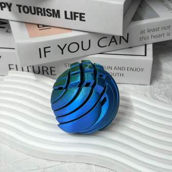 3D-Printed Slime Ball Fidget Toy, Round Transformable Ball For Stress And Anxiety Relief, Office Sensory Stimulation Desk Decor, Boredom Buster For Office And Travel, Ideal Christmas Gift