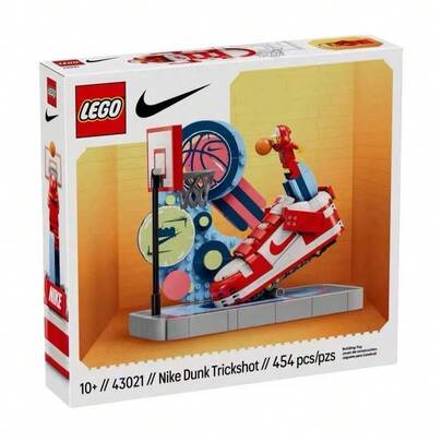  LEGO ICONS Series 43021 Dunk Streetball Player Boy Girl Building Block Toy Gift