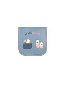 1个便携式药袋，小巧药盒兼急救包，主题药袋，可存放药片和药丸，印有“我的药袋”图案，方便旅行携带，适合日常/户外/旅行使用，健康必备。 - 彩色 - 查看 21