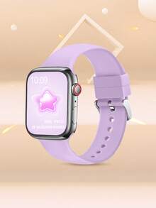 Women's And Men's Fashion Sporty Soft Comfortable Breathable Monochrome Solid Silicone Bowknot Watch Band For Apple Watch 38mm 40mm 41mm 45mm 44mm 42mm 46mm 49mm, Universal Casual Wristband, Bracelet, Party Valentine's Day New Year Festival Gift, Compatible With Apple Watch Ultra Series 10/9/8/7/6/5/SE/4/3/2/1 Replacement Strap Accessory