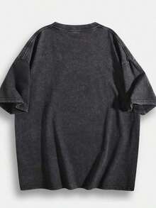 1 PcsMen's T-Shirt, Unisex Slip Knot Mask Graphic Cotton Tee 004-A210g 100% Cotton,The Patterns Are All Printed. Unisex. - 黑色 5 - 查看 2