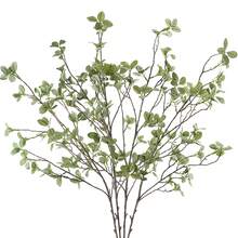 1 根 41.3 英寸人造绿植枝条，高大仿真植物，树枝状仿真绿植，榕树枝叶，非常适合插花、花瓶填充、办公室装饰、情人节礼物，也适用于办公室、花园、商店、桌子和家居装饰。 - 彩色 - 查看 6