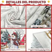 Kitchen Tablecloth - White Snowman - View 4