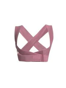 1pc/2pcs Updated Posture Corrector For Men & Women, Size Runs Small, Consider Ordering One Size Up For Loose Fit, Adjustable Upper Back Support For Clavicle And Neck/Shoulder Upright Comfort (Pink) Posture Corrector For Men & Women, Body Health Fixation Upper Back Support Clavicle Back And Shoulder Under Clothes, Black