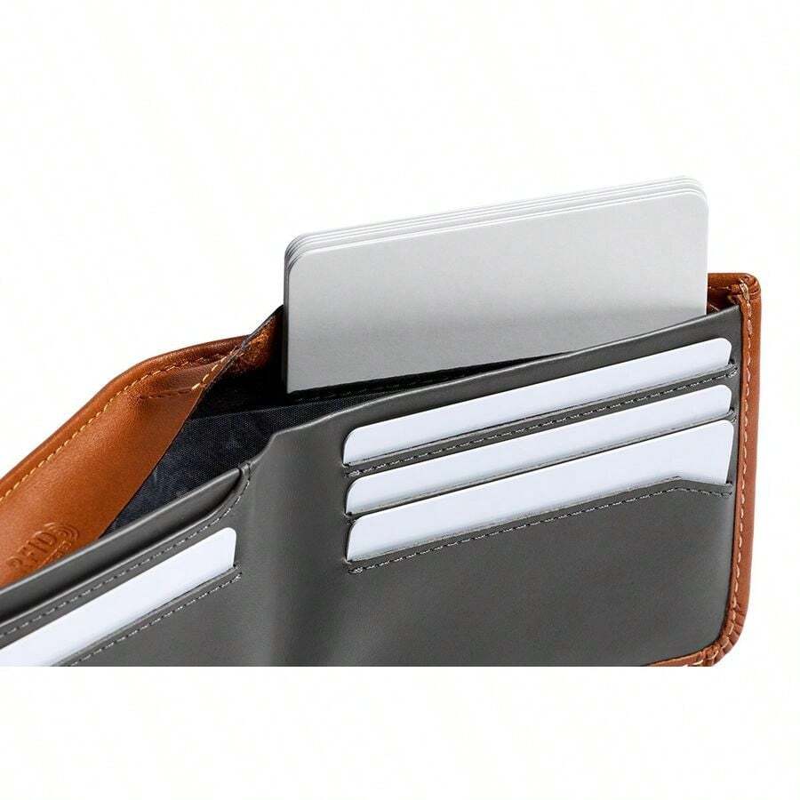 Hide &Amp; Seek Wallet (Slim Leather Bifold Design, RFID Blocking, Holds 5–12 Cards With A Hidden Section) - Caramel
