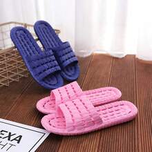 Eva Hollowed-Out Leaky Anti-Slip Slippers For Couples, Summer Bath Flip-Flops For Home Use, Anti-Odor And Poop Feel Hollowed-Out Leaky Slippers - Multicolor - View 6