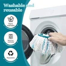 Replacement Mop Head Fiber Cleaning Mop Pad Accessories Compatible With Leifheit Mops - Multicolor - View 6